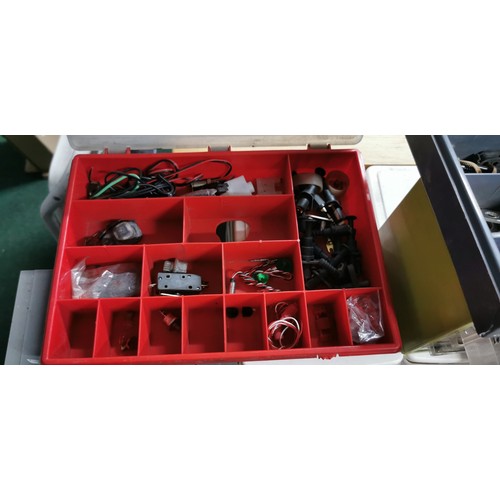 166 - A large Quantity of various tool organisers, storage drawers etc many full with shed odds