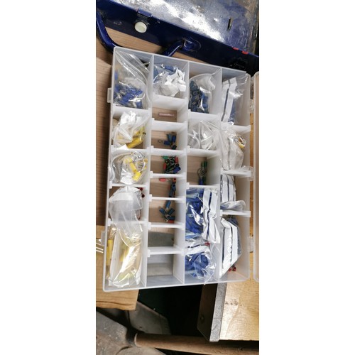 166 - A large Quantity of various tool organisers, storage drawers etc many full with shed odds