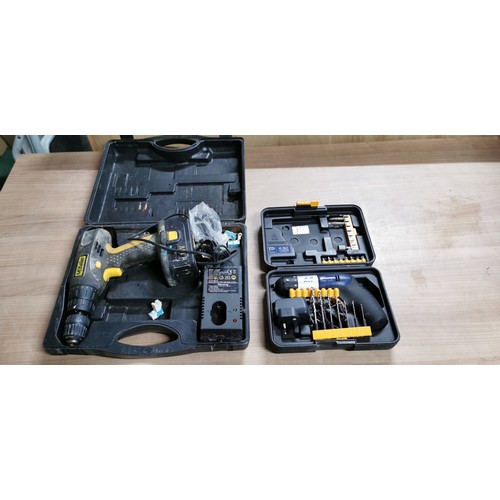 170 - Mckeller 18v battery drill with charger, P Pro 4.8v pistol driver with parts both in cases