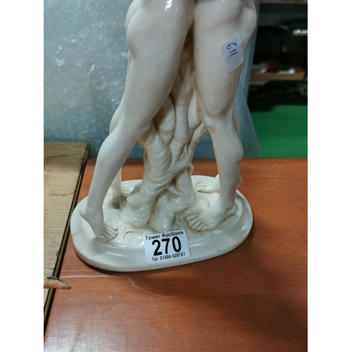 270 - A tall figurine resin 