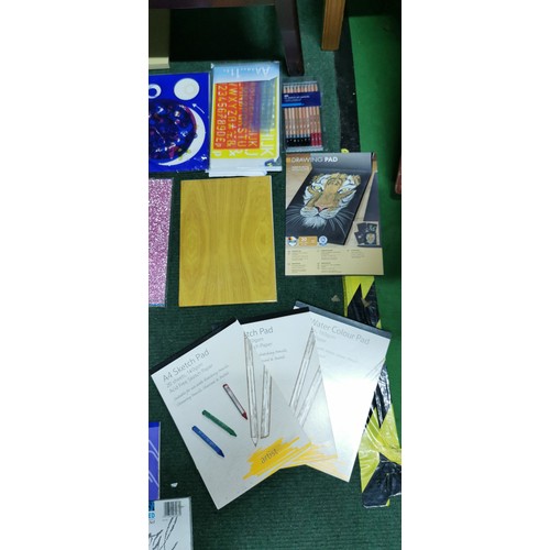 231 - Very large quantity of various arts and crafts supplies and equipment inc large quantity of various ... 