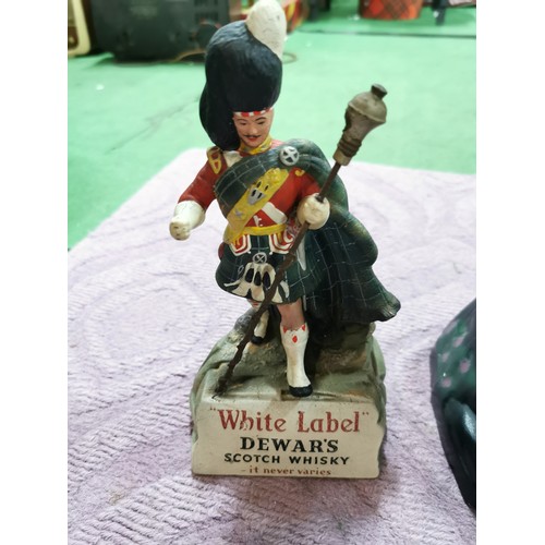 290 - A pair of vintage advertising figures for White Label Dewar's scotch whisky in excellent condition ,... 