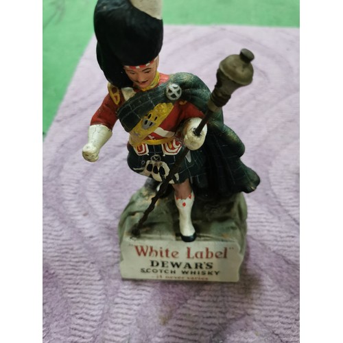 290 - A pair of vintage advertising figures for White Label Dewar's scotch whisky in excellent condition ,... 