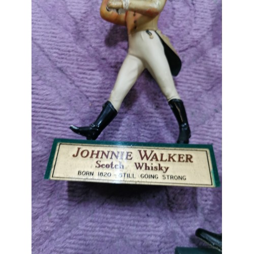 292 - 2 Johnnie Walker advisiting figures very rare and collectable including a very rare chalk figure on ... 