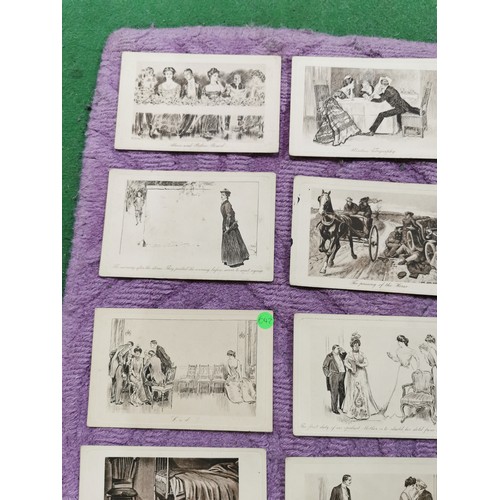 289 - A quantity of 21 vintage postcards inc a collection of black and white humorous cards a Fry's chocol... 