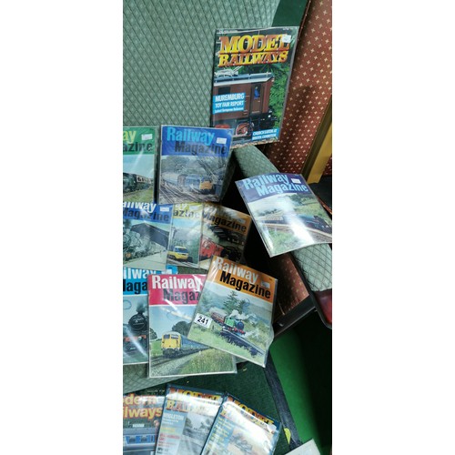 241 - Very large quantity of various vintage railway magazines inc Model Railways, Railway Modeler, Railwa... 