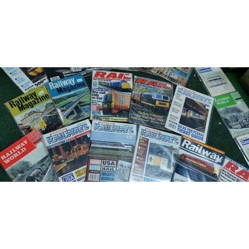 241 - Very large quantity of various vintage railway magazines inc Model Railways, Railway Modeler, Railwa... 