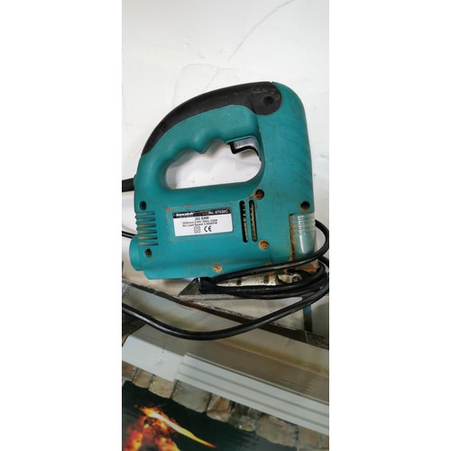 167 - 760W FMTC760HD 13mm Hammer drill, Marksman jig saw along with new in box 3 panel fire screen by Ingl... 