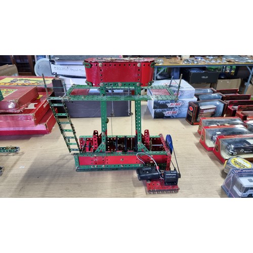 3 - Vintage fully assembled model of a stationary engine complete with motor and controller in full work... 
