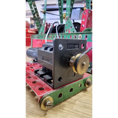 3 - Vintage fully assembled model of a stationary engine complete with motor and controller in full work... 