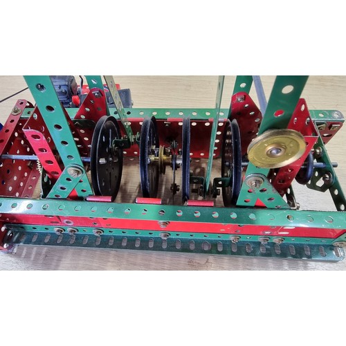 3 - Vintage fully assembled model of a stationary engine complete with motor and controller in full work... 