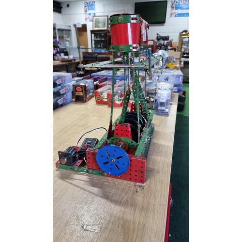 3 - Vintage fully assembled model of a stationary engine complete with motor and controller in full work... 