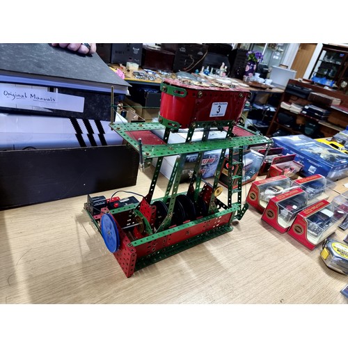3 - Vintage fully assembled model of a stationary engine complete with motor and controller in full work... 