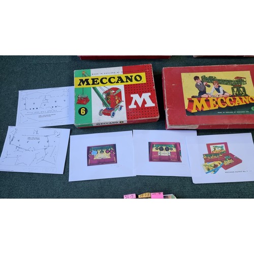 4 - Large job lot of Meccano ephemera to include 5x empty Meccano boxes and large quantity of various or... 