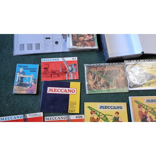 4 - Large job lot of Meccano ephemera to include 5x empty Meccano boxes and large quantity of various or... 