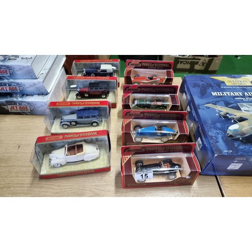 15 - Set of 8x Diecast model cars to include 4x models of Yesteryear Grand Prix cars and 4x models of Yes... 