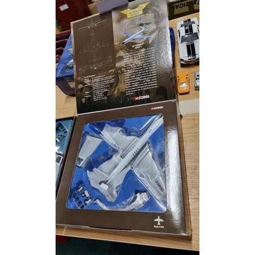 18 - 2x large boxed Corgi The Aviation Archive Diecast Classic Jetliners models Scale 1:44, 1x is a First... 