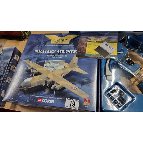 19 - Large boxed Corgi Aviation Archive Military Air Power Diecast Military Airplane model First Issue Lo... 