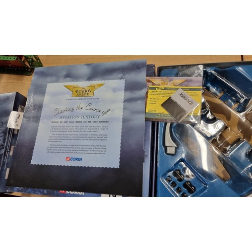 19 - Large boxed Corgi Aviation Archive Military Air Power Diecast Military Airplane model First Issue Lo... 