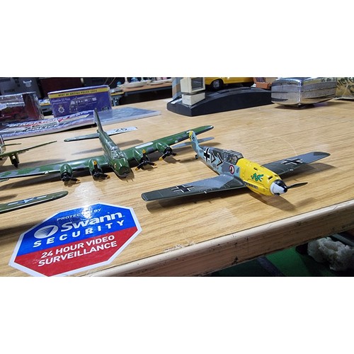 26 - 6x Diecast model airplanes inc Red Arrows hawk, B17, Spitfire etc all paintwork is in good condition... 