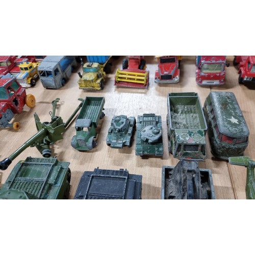 35 - Large job of approx. 65x vintage Diecast model vehicles most are by Dinky Supertoys and Corgi Toys i... 