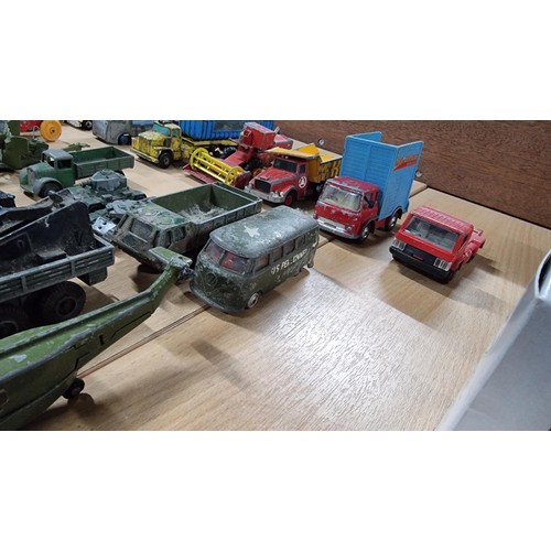 35 - Large job of approx. 65x vintage Diecast model vehicles most are by Dinky Supertoys and Corgi Toys i... 