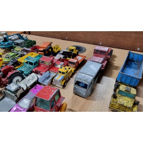 35 - Large job of approx. 65x vintage Diecast model vehicles most are by Dinky Supertoys and Corgi Toys i... 