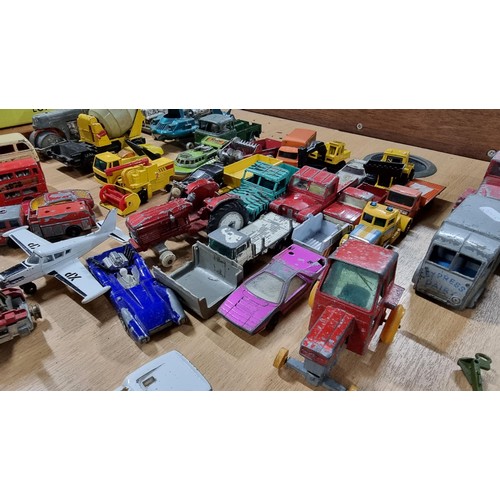 35 - Large job of approx. 65x vintage Diecast model vehicles most are by Dinky Supertoys and Corgi Toys i... 