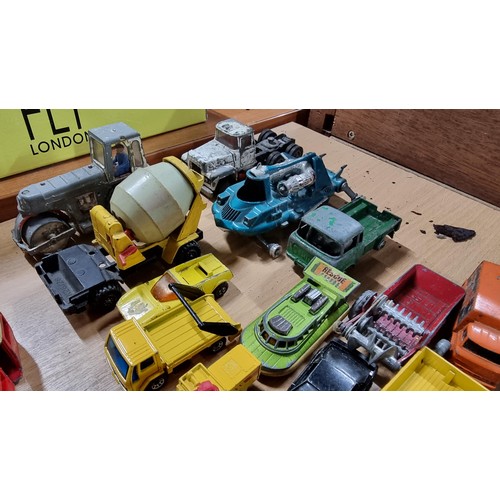 35 - Large job of approx. 65x vintage Diecast model vehicles most are by Dinky Supertoys and Corgi Toys i... 