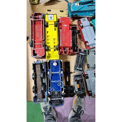 35 - Large job of approx. 65x vintage Diecast model vehicles most are by Dinky Supertoys and Corgi Toys i... 
