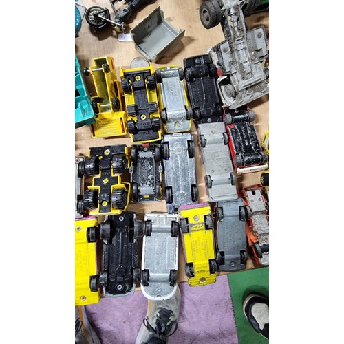 35 - Large job of approx. 65x vintage Diecast model vehicles most are by Dinky Supertoys and Corgi Toys i... 