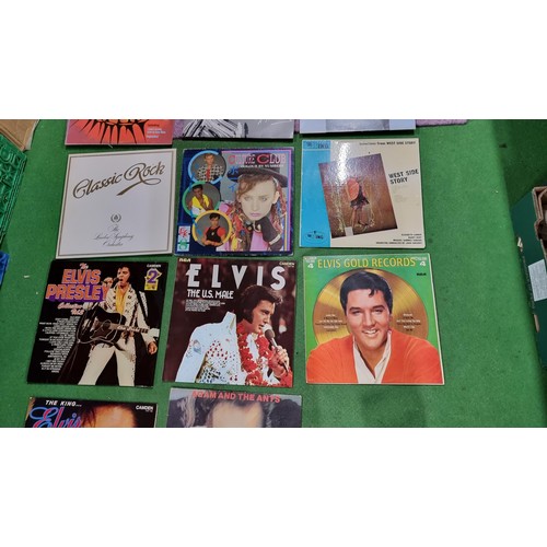 40 - Quantity of 14x vinyl records inc some good artists inc Elvis, Adam and The Ants, Culture club etc.