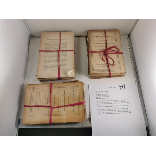 274 - Quantity of 12 antique interesting archaeological journals all late 1800's with list provided
