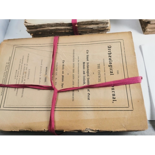 274 - Quantity of 12 antique interesting archaeological journals all late 1800's with list provided