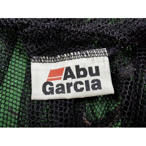 60 - AbuGarcia fishing extending foldable fishing net along with a pair of size 10 waders by Hardwear in ... 