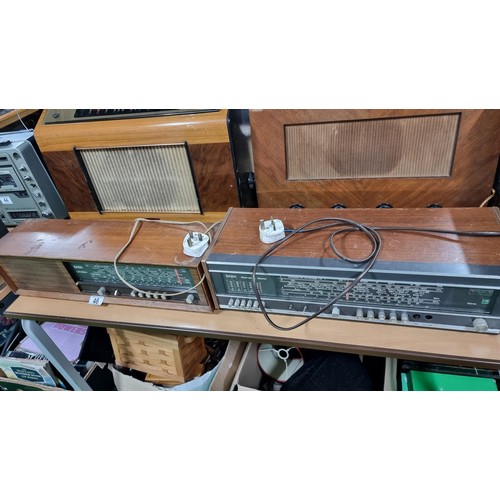 46 - Vintage Saba-Lindau G Model LI-G along with a Saba Meersburg stereo G Model ME-G radio unit, both go... 