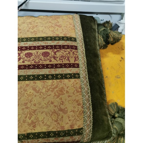 245 - A collection of three vintage tasselled, Turkish scatter cushions. All in excellent condition.
lengt... 