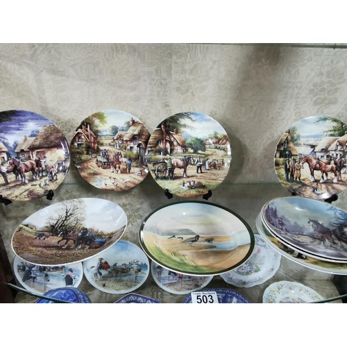 503 - A quantity of 15x limited edition plates including 