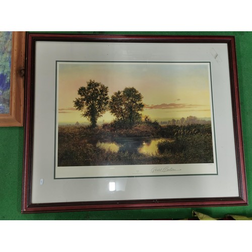 510 - A collection of three prints framed and glazed including Monet 