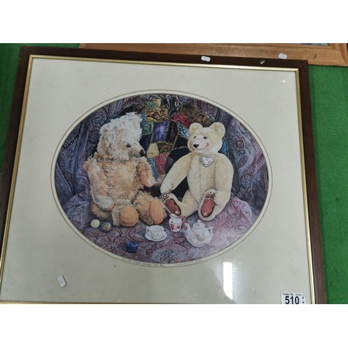 510 - A collection of three prints framed and glazed including Monet 