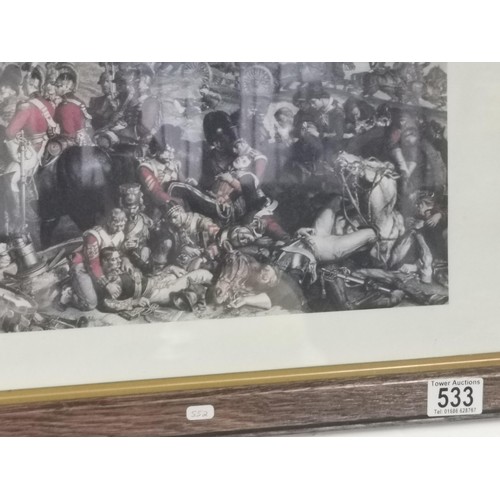 533 - A framed and glazed print, 
