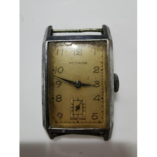 481 - Quantity of 11x vintage watches without straps inc some good brand names inc Buler, Thomas Russel & ... 