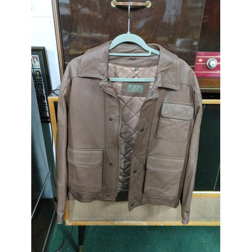 525A - Next size small leather ladies jacket in good order