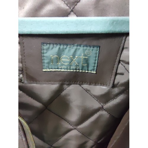 525A - Next size small leather ladies jacket in good order
