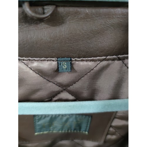 525A - Next size small leather ladies jacket in good order
