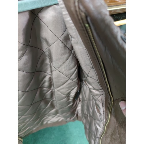 525A - Next size small leather ladies jacket in good order