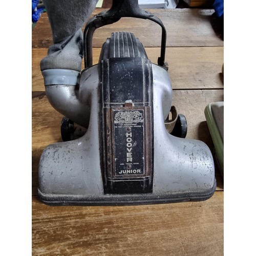 11 - 2x early vintage vacuum cleaners both by Hoover inc a Hoover Junior