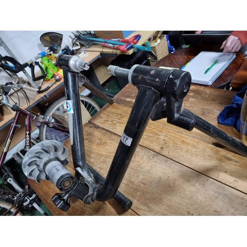 17 - Cycle Ops Wind Turbo Trainer for converting a bicycle into an exercise bike for in door use