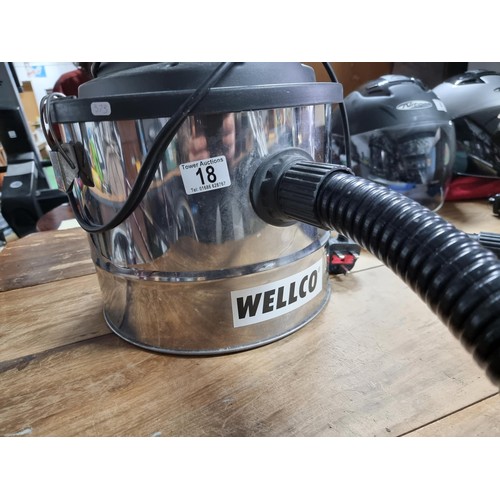 18 - Wellco soot vacuum cleaner model WELCV100 1000w in good condition