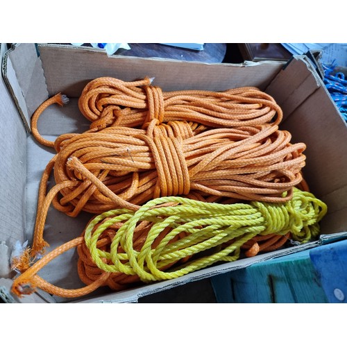 42 - Large job lot of various types of rope in 3x boxes